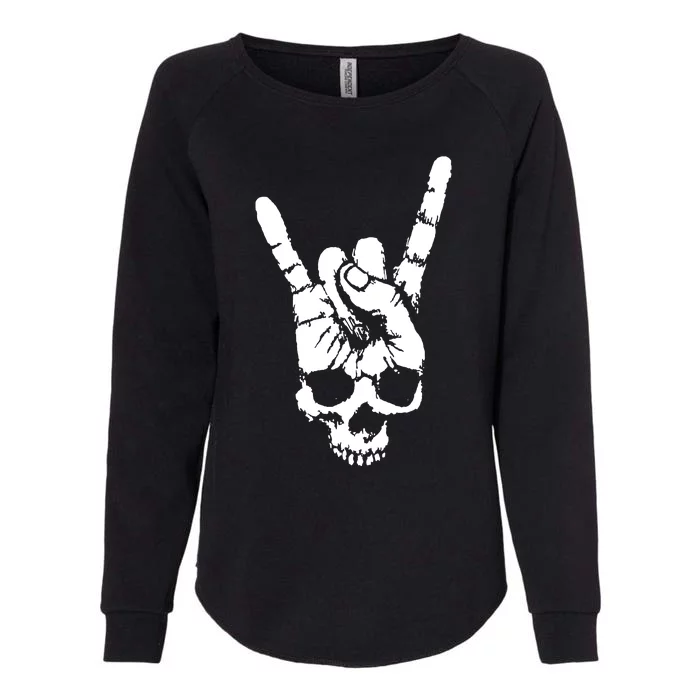 Style Rocking Heavy Metals Skull Womens California Wash Sweatshirt