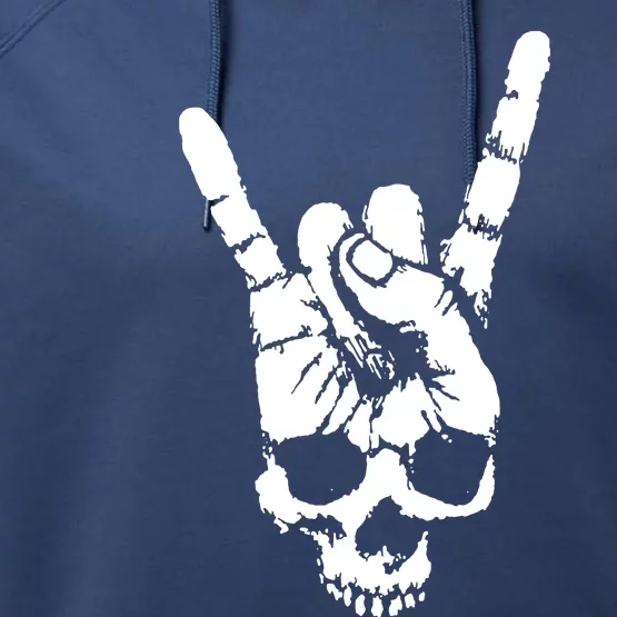 Style Rocking Heavy Metals Skull Performance Fleece Hoodie