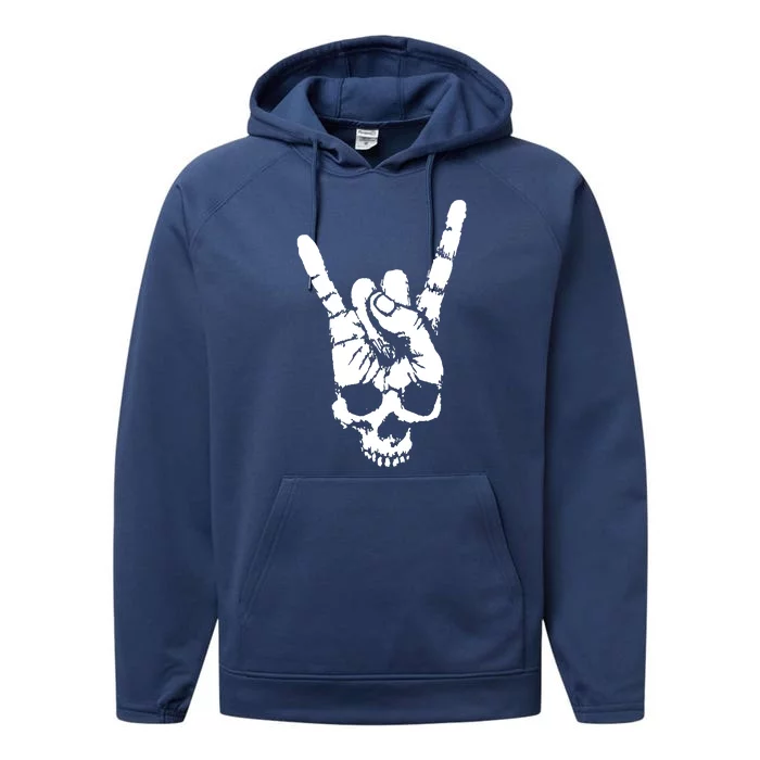 Style Rocking Heavy Metals Skull Performance Fleece Hoodie