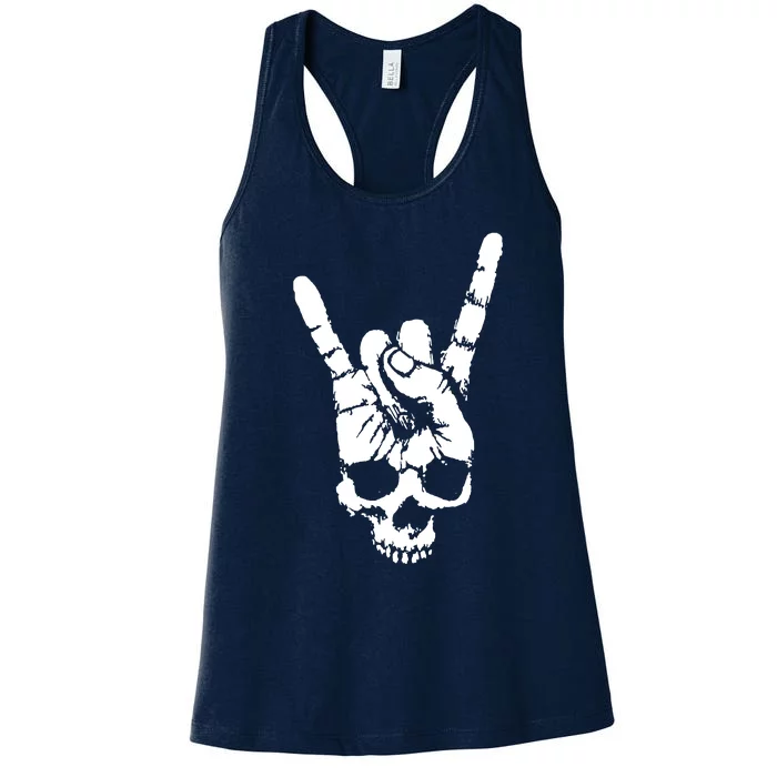 Style Rocking Heavy Metals Skull Women's Racerback Tank