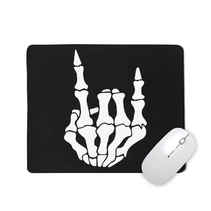 Skeleton Rock Hand Pocket Lazy Halloween Costume Cool Bones Mousepad