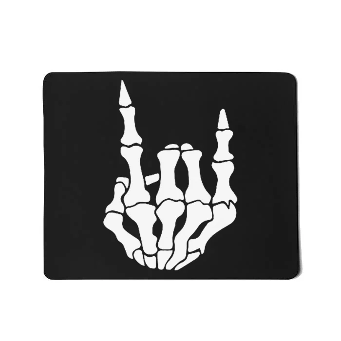 Skeleton Rock Hand Pocket Lazy Halloween Costume Cool Bones Mousepad