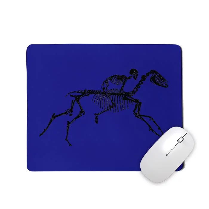 Skeleton Riding Horse Halloween Costume Gift Idea Mousepad