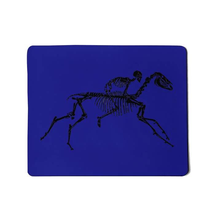 Skeleton Riding Horse Halloween Costume Gift Idea Mousepad