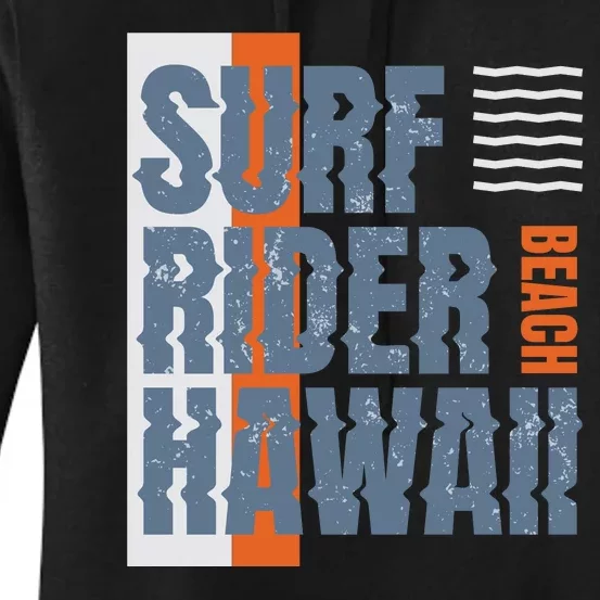 Surf Rider Hawaii Beach Women's Pullover Hoodie