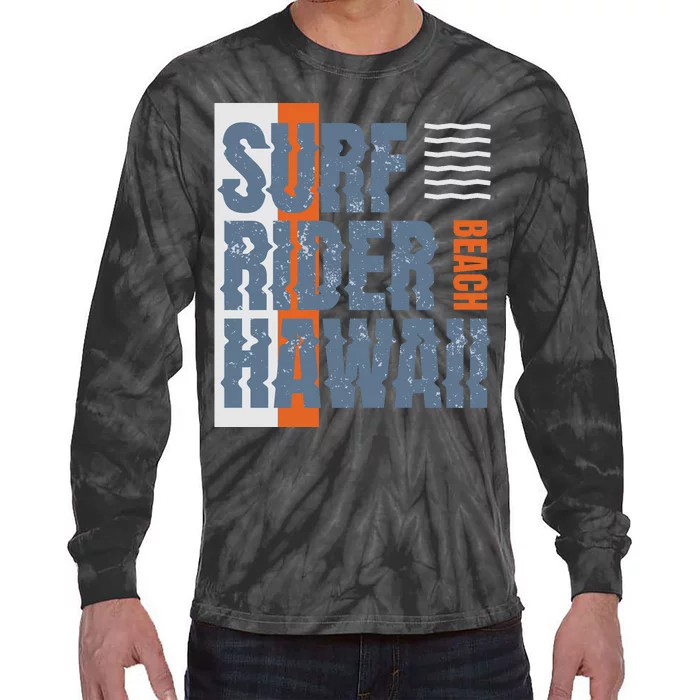 Surf Rider Hawaii Beach Tie-Dye Long Sleeve Shirt