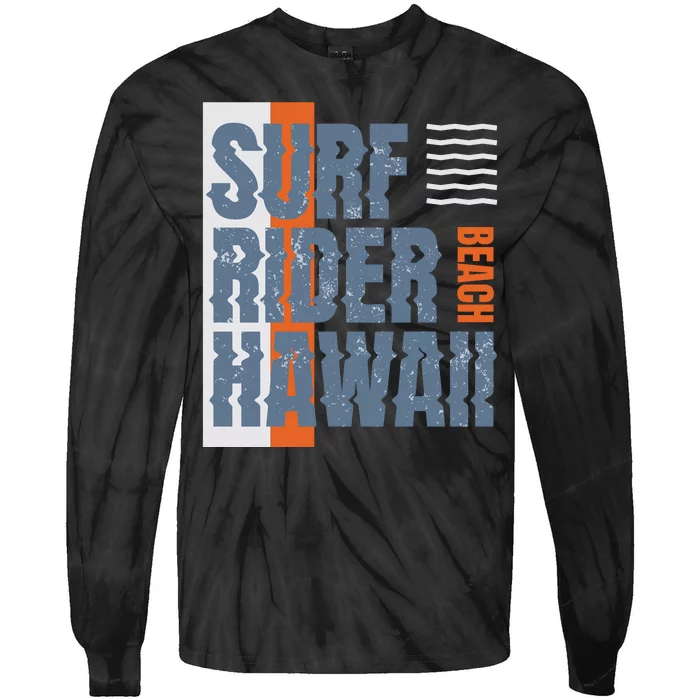 Surf Rider Hawaii Beach Tie-Dye Long Sleeve Shirt