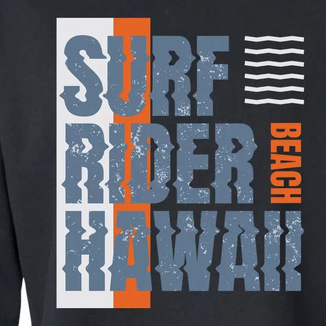 Surf Rider Hawaii Beach Cropped Pullover Crew