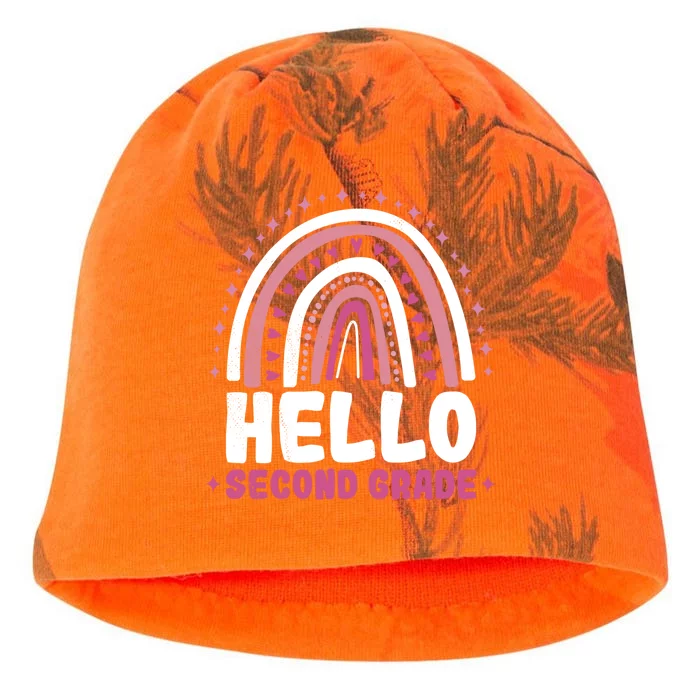 School Rainbow Hello Second Grade Gift Kati - Camo Knit Beanie