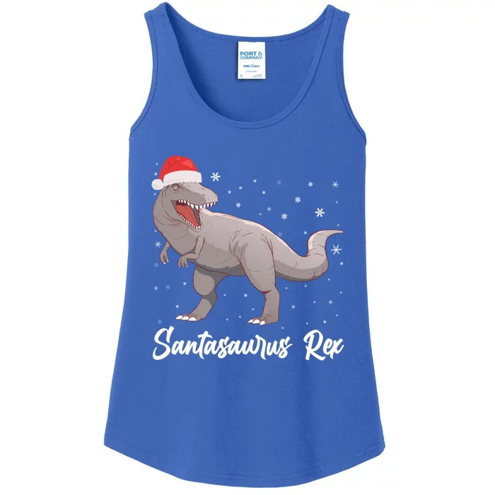 Santasaurus Rex Holiday Funny Gift Dino Lover Christmas Dinosaur Gift Ladies Essential Tank