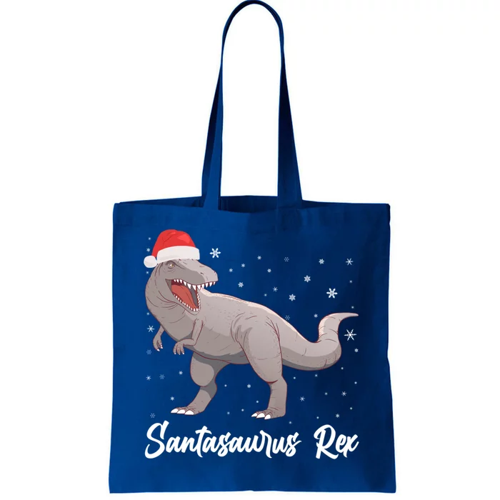 Santasaurus Rex Holiday Funny Gift Dino Lover Christmas Dinosaur Gift Tote Bag