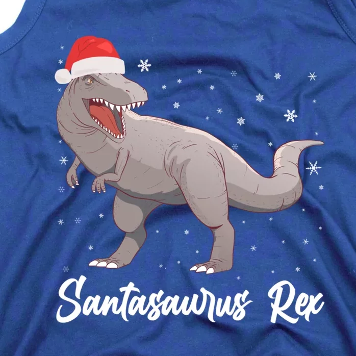 Santasaurus Rex Holiday Funny Gift Dino Lover Christmas Dinosaur Gift Tank Top