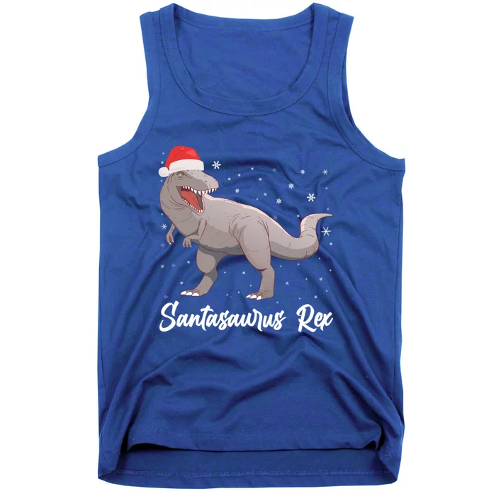 Santasaurus Rex Holiday Funny Gift Dino Lover Christmas Dinosaur Gift Tank Top