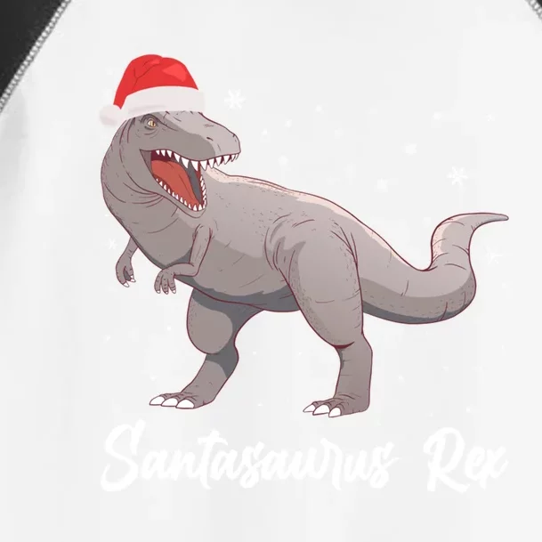 Santasaurus Rex Holiday Funny Gift Dino Lover Christmas Dinosaur Gift Toddler Fine Jersey T-Shirt