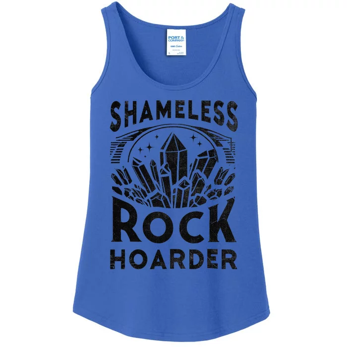 Shameless Rock Hoarder Rocks Collector Geology Mineral Ladies Essential Tank