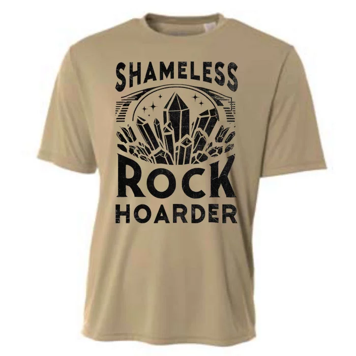 Shameless Rock Hoarder Rocks Collector Geology Mineral Cooling Performance Crew T-Shirt