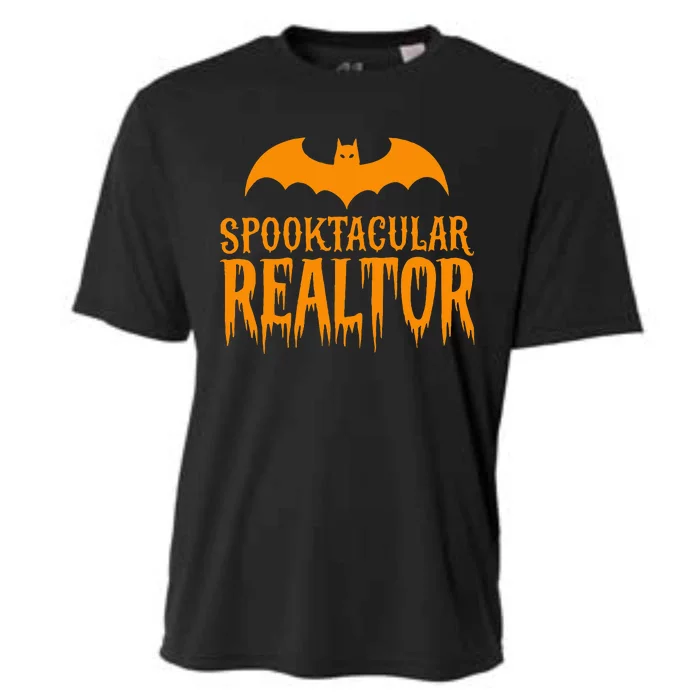 Spooktacular Realtor Halloween Costume Real Estate Cooling Performance Crew T-Shirt