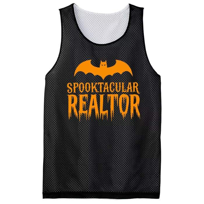 Spooktacular Realtor Halloween Costume Real Estate Mesh Reversible Basketball Jersey Tank