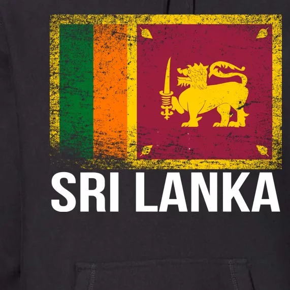 Sri Lanka Flag Premium Hoodie