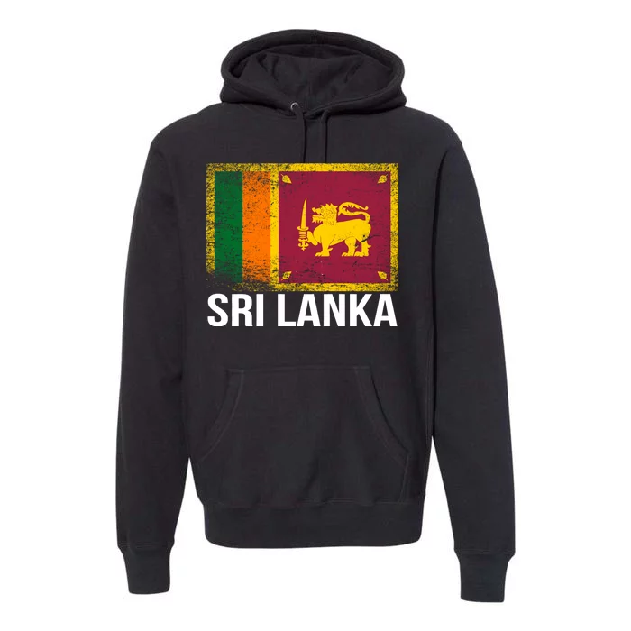 Sri Lanka Flag Premium Hoodie