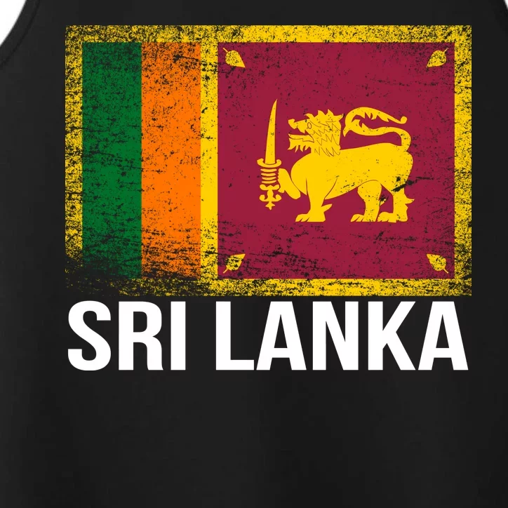 Sri Lanka Flag Performance Tank