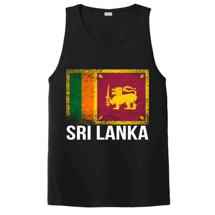 Sri Lanka Flag Performance Tank