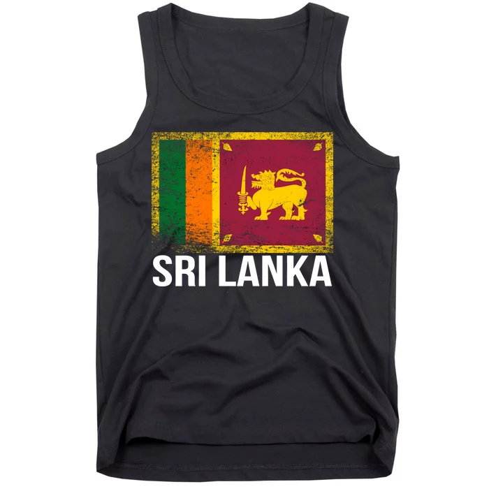 Sri Lanka Flag Tank Top