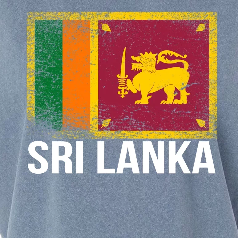 Sri Lanka Flag Garment-Dyed Women's Muscle Tee