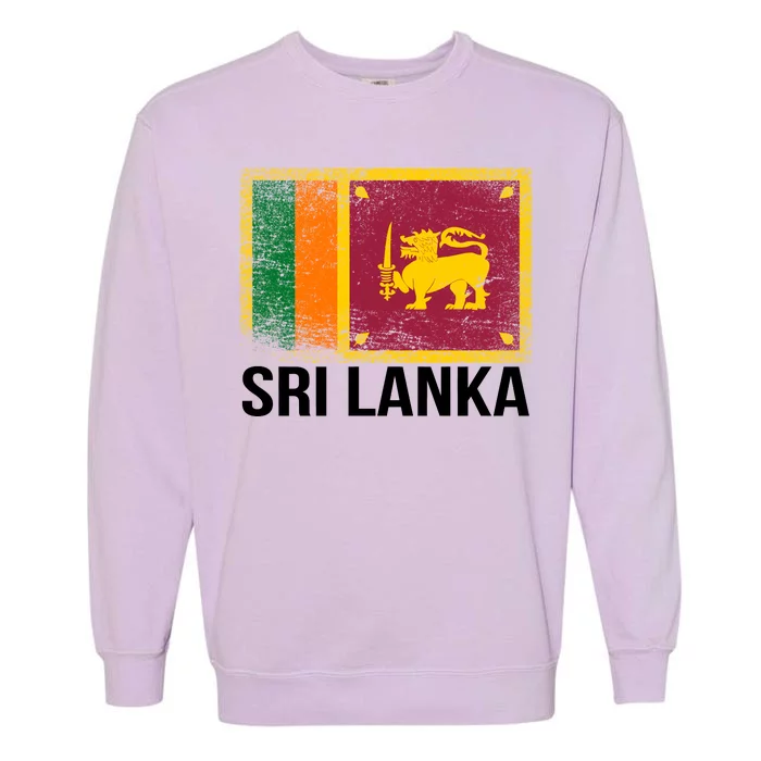 Sri Lanka Flag Garment-Dyed Sweatshirt