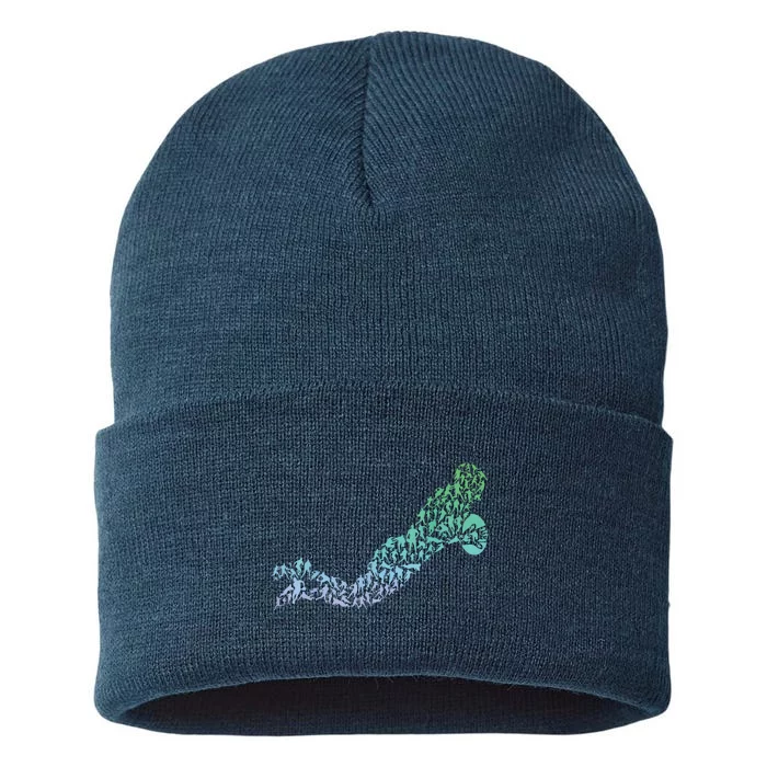 Silhouette Rugby Icons For Rugby Player Boy Rugby Sustainable Knit Beanie