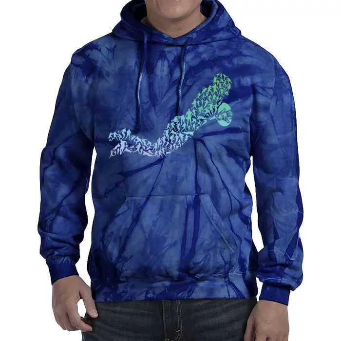 Silhouette Rugby Icons For Rugby Player Boy Rugby Tie Dye Hoodie