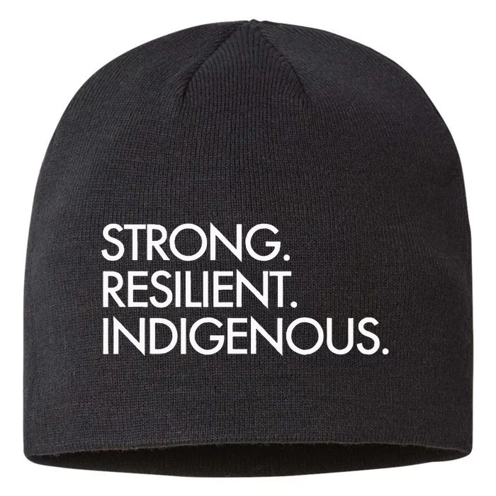 Strong Resilient Indigenous 8 1/2in Sustainable Knit Beanie