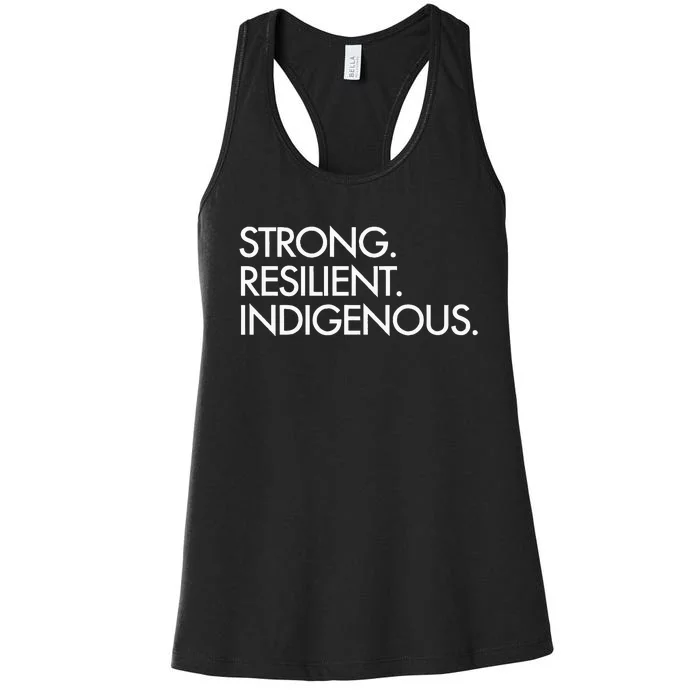 Strong Resilient Indigenous Women's Racerback Tank