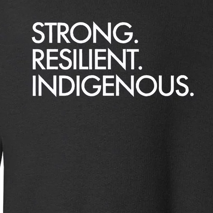 Strong Resilient Indigenous Toddler Sweatshirt