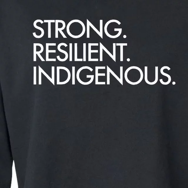 Strong Resilient Indigenous Cropped Pullover Crew