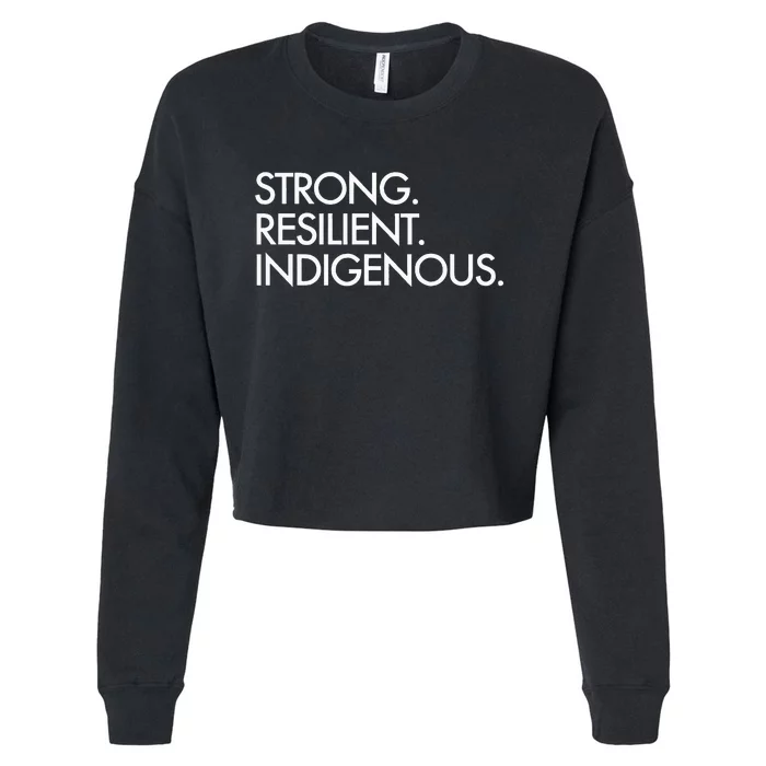 Strong Resilient Indigenous Cropped Pullover Crew