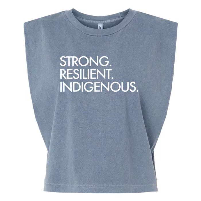 Strong Resilient Indigenous Garment-Dyed Women's Muscle Tee