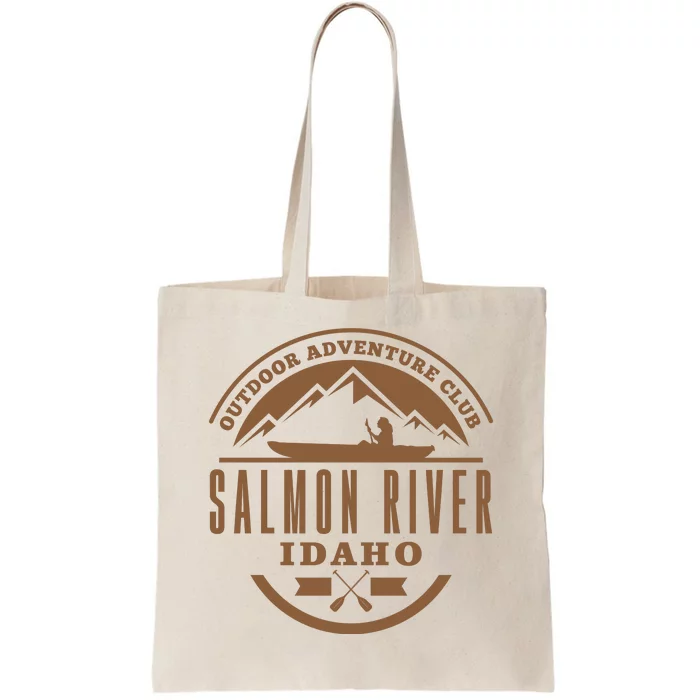 Salmon River Idaho Adventure Club Tote Bag