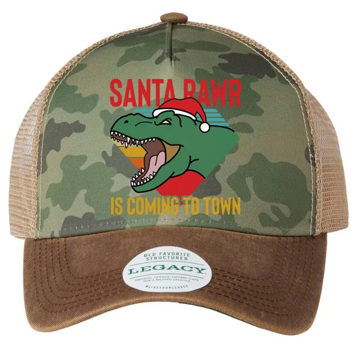 Santa Rawr Is Coming To Town Cool Gift Legacy Tie Dye Trucker Hat