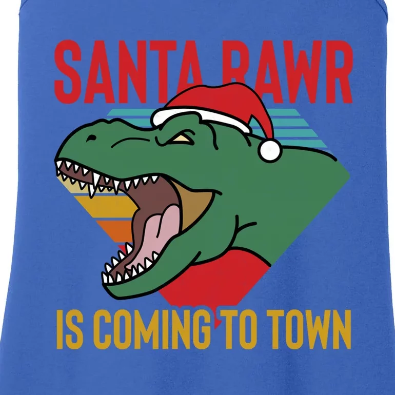 Santa Rawr Is Coming To Town Cool Gift Ladies Essential Tank