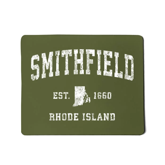 Smithfield Rhode Island Ri Vintage Athletic Sports Mousepad