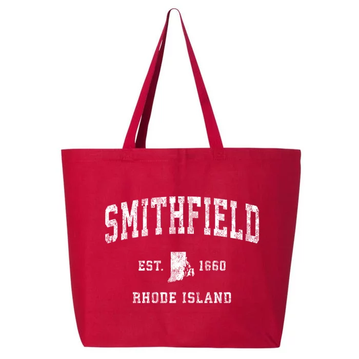 Smithfield Rhode Island Ri Vintage Athletic Sports 25L Jumbo Tote