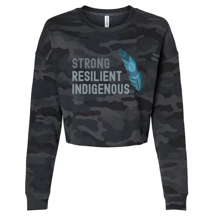 Strong Resilient Indigenous Cropped Pullover Crew