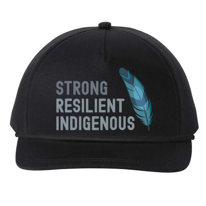 Strong Resilient Indigenous Snapback Five-Panel Rope Hat