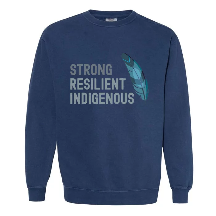 Strong Resilient Indigenous Garment-Dyed Sweatshirt