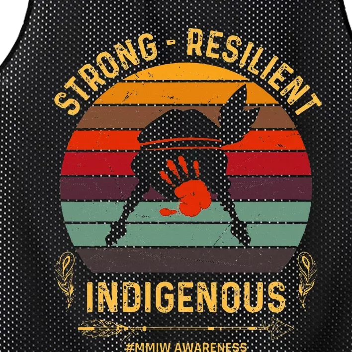 Strong Resilent Indigenous Native American Mmiw Awareness Mesh Reversible Basketball Jersey Tank