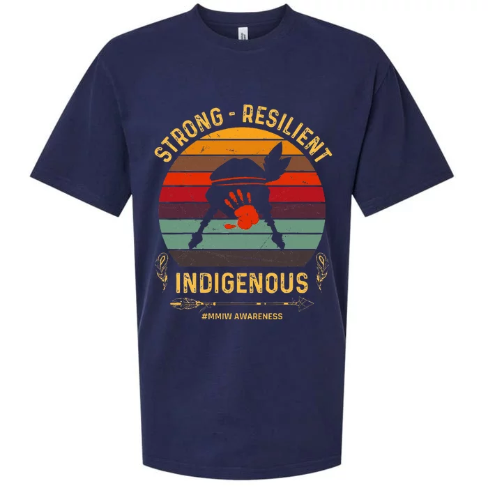 Strong Resilent Indigenous Native American Mmiw Awareness Sueded Cloud Jersey T-Shirt