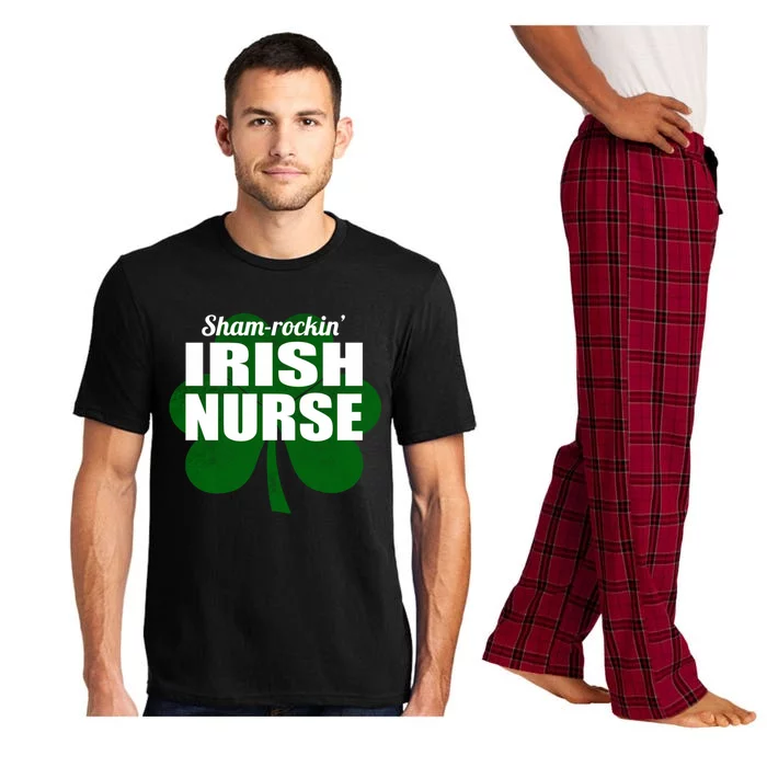 Sham Rockin Irish Nurse Meaningful Gift Retro Shamrock St Patrick's Pajama Set