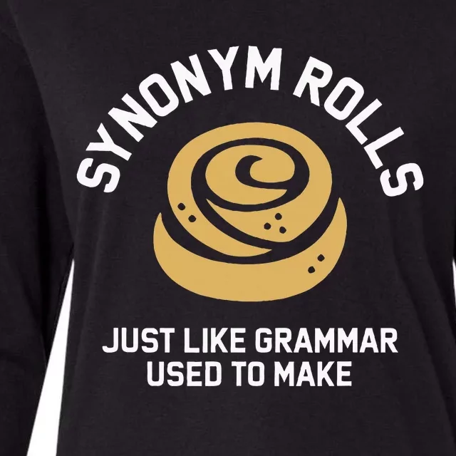 Synonym Rolls Just Like Grammar Used To Make Humor Womens Cotton Relaxed Long Sleeve T-Shirt