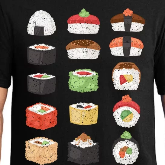 Sushi Roll Japanese Food Sushi Gift Pajama Set